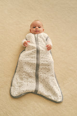 BABY SLEEPING BAG - LEAVES - TOG 2.5 - COTTON MUSLIN