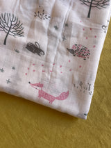 MUSLIN COTTON BLANKET - FOREST