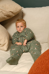 SLEEPING JUMPSUIT- BEAGLE - TOG 2.5 - WITH SOCKS AND SLEEVES