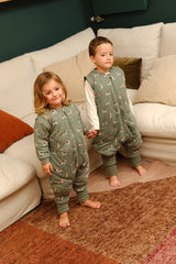 SLEEPING JUMPSUIT- BEAGLE - TOG 2.5 - WITH SOCKS AND SLEEVES