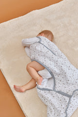 BABY SLEEPING BAG - LEAVES - TOG 2.5 - COTTON MUSLIN