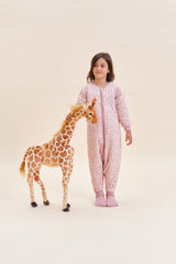 SLEEPING JUMPSUIT - MISTY ROSE - TOG 2.5 - WITH SOCKS AND SLEEVES