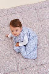 BABY SLEEPING BAG - BLUE GARDEN - TOG 2.5 