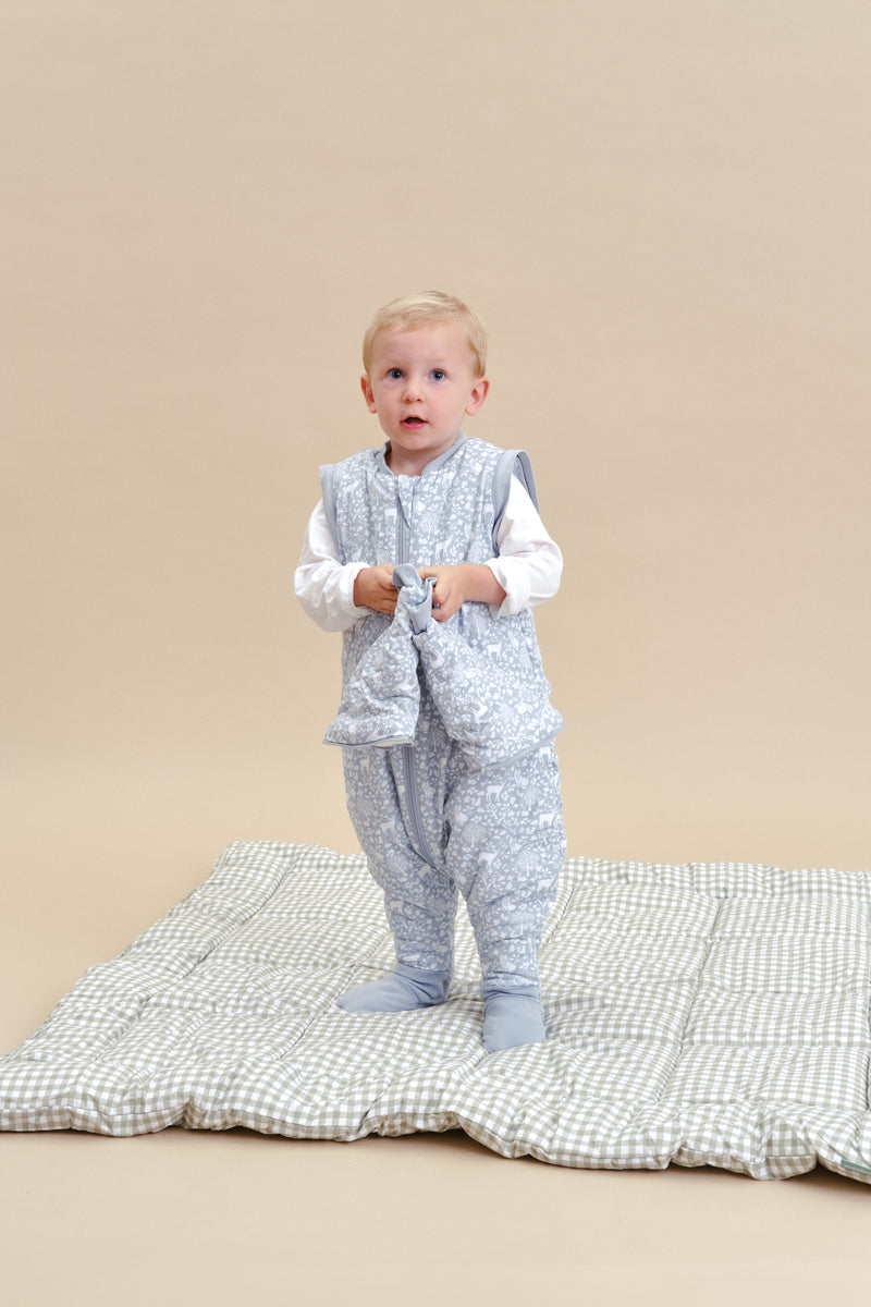 SLEEPING JUMPSUIT - WOODLAND - TOG 2.5 - WITH SOCKS AND SLEEVES