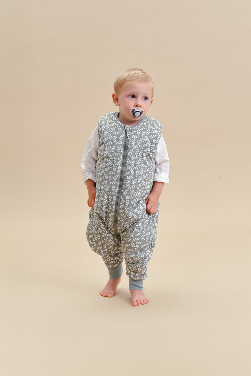 SLEEPING JUMPSUIT - GREEN GARDEN - TOG 2.5