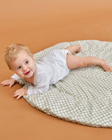 Rounded CRAWLING BLANKET - MINT TEA