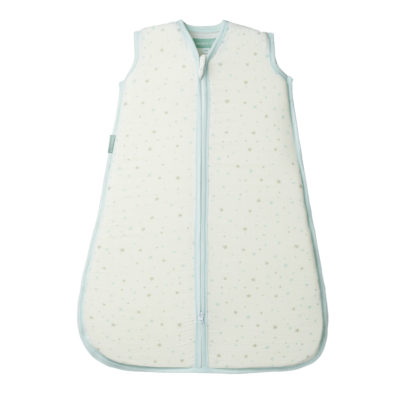 BABY SLEEPING BAG - BLUE SKY - TOG 0.4 - COTTON MUSLIN