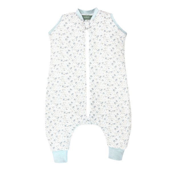 molis&co. Pijama manta. 2.5 TOG. 1 año. Ideal para Entretiempo e Invierno.  Blue Surf. 100% algodón. (Oeko-TEX 100).